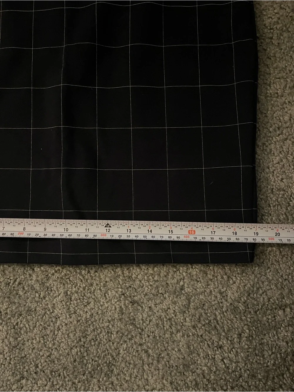 Banana Republic Navy Windowpane Pencil Skirt